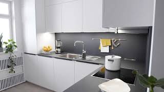 Featuring Slender Worktops And CeilingHigh Cabinets  Schuller Kitchens [upl. by Anrim476]