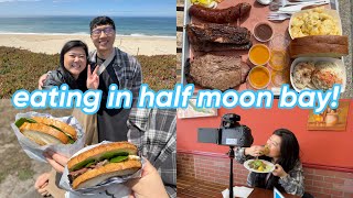 what to eat in half moon bay 🌊  filming michelin restaurants 🎥🍽️ [upl. by Argyle329]