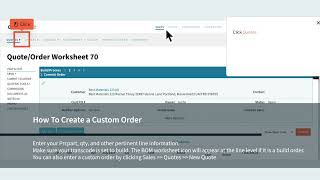 How To Create a Custom Order in Cetec ERP [upl. by Shir]