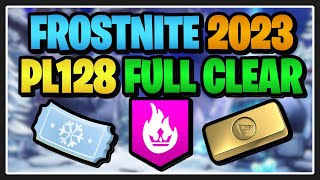 CLEARING PL128 FROSTNITE 2023 ON OUR FIRST TRY  Fortnite Save the World [upl. by Coney]