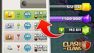 Clash of Clans ON DEPENSE 140000 GEMMES ET JE SUIS NUMERO 1 FR [upl. by Ducan]