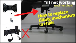 How to replace tilting mechanism in chair  recliner chair  Office chair tilt mechanism repair [upl. by Wescott]