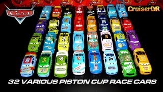 Disney Pixar Cars 32 Various Piston Cup Race Cars 155 Mattel [upl. by Keiko]