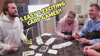 5 MORE EXCITING and EASYTOLEARN CARD GAMES [upl. by Ibbetson]