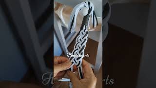 How Weaving a Handfasting Cord for a Wedding  Infinity Knot and Decorative Knot handfasting cord [upl. by Adnalohs]