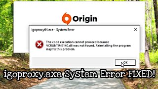 How to fix Igoproxy64exe  System Error on Windows10 64bit [upl. by Erminna]