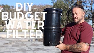 Budget Water Filter HowTo  Emergency Preparedness DIY [upl. by Alyaj292]