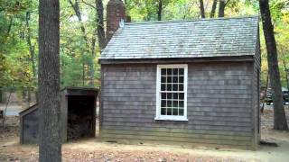 Walden Woodspond H D Thoreaus Tiny CabinHouseShackSmall Cottage [upl. by Zipah252]