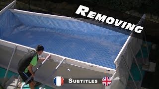 Demontage pliage de ma piscine Intex Ultra Frame [upl. by Akamaozu]