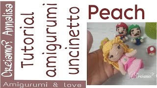 Peach amigurumi doll crochet principessa Super Mario Bros [upl. by Mayyahk]