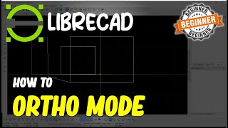 Librecad How To Ortho Mode [upl. by Atorod618]