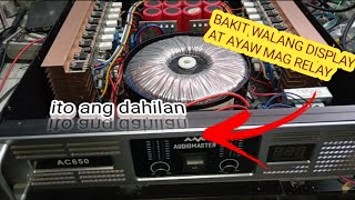 AUDIO MASTER AC650 AMPLIFIER PINAHIRAPAN AKO AYAW MAGRELAY [upl. by Pettit]