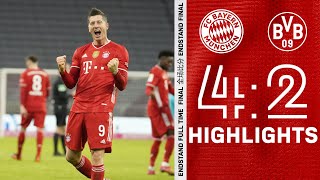 Insane comeback with 3 Lewandowski goals Highlights FC Bayern vs Borussia Dortmund 42 [upl. by Fauver]