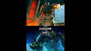 Transformers  Scourge ROTB vs Lockdown AOE [upl. by Anifled]