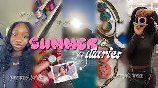 SUMMER DIARIES 002 ❀ target run pool baking productivity grwm…etc [upl. by Eenrahc]