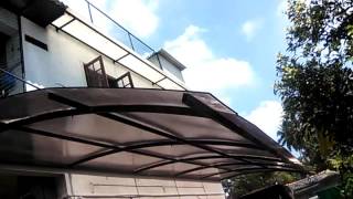 Polycarbonate Transparent Roof with UV Resist 10yer warranteed sheet profile [upl. by Nwahc809]