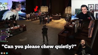 Ramee Pays X to Chew Chips Loudly in Court  NoPixel 40 GTA RP [upl. by Irelav283]