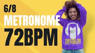 👉 68 METRONOME 72 BPM [upl. by Idolah26]