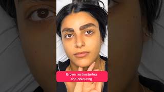 Eyebrows restructuring and colouring 45 juliedesigner eyebrow shortvideo youtubeshorts yt [upl. by Ray]