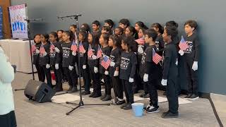 Mayors Conference 91124  National Anthem by MFMII kids choir [upl. by Meekar529]