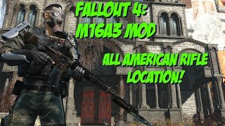 Fallout 4 M16A3 All American Rifle Location [upl. by Alimac]