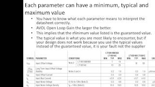 How to read an OPAMPs Data Sheet [upl. by Ced]