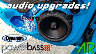 POWERBASS SPEAKERS amp DYNAMAT AUDIO MODS INSTALL  FOCUS RS [upl. by Iadam452]