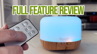 Review of the Homeweeks Essential Oil Diffuser [upl. by Enwad]