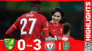 Highlights Norwich City 03 Liverpool  Minamino amp Origi win it for Liverpool [upl. by Noyr662]