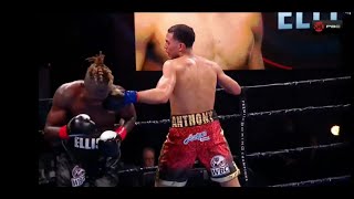 David Benavidez vs Ronald Ellis Fight TKO Highlights [upl. by Nymsaj238]