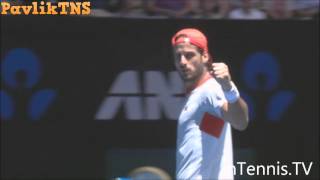 John Isner vs Feliciano Lopez Highlights ᴴᴰ Australian Open 2016 [upl. by Chouest]