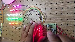 12V 6CHANNEL LED CHASER using PIC16F676 with 13 MODES chaser led [upl. by Arayk]