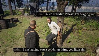 Arthur Antagonizes Hostage Kieran  RDR2 [upl. by Enylcaj127]