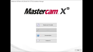 สอนติดตั้ง MastercamX9 Demo Installation [upl. by Bellanca]