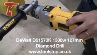 Dewalt D21570K 1300w 127mm Diamond Drill [upl. by Rodenhouse541]