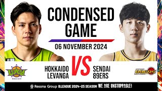 Levanga Hokkaido vs Sendai 89Ers  Condensed Game [upl. by Audsley683]