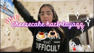 Cheesecake hazırlayaqq🍮🎀😂Fidan Elizade [upl. by Bilski]