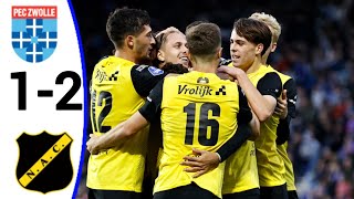 PEC Zwolle vs NAC Breda 12 Elías Már Ómarsson Goal All Goals and Extended Highlights [upl. by Yekcor]