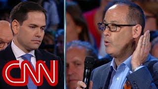 Father challenges Marco Rubio on guns [upl. by Brenna334]