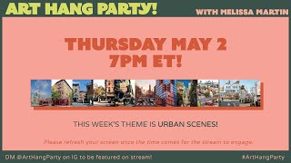 ART HANG PARTY Lets Draw URBAN SCENES [upl. by Ydassac]