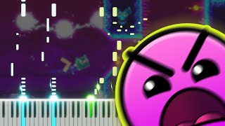 DASH Piano Tutorial  MDK Geometry Dash Free Midi [upl. by Akimahc75]