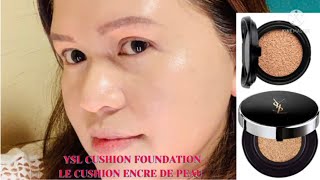 WORTH THE HYPE YSL CUSHION FOUNDATION  LE CUSHION ENCRE DE PEAU [upl. by Troy778]