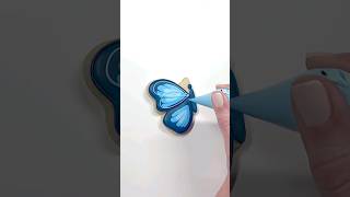 🦋🦋🦋  Cookie Decorating by Holly Fox cookies bakingideas cookiedesign shorts baking [upl. by Demott]