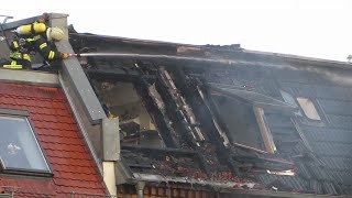 Ausgedehnter Wohnungsbrand LeipzigLeutzsch 04052015 [upl. by Benenson184]