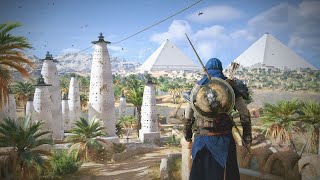 Walking in Assassins Creed Origins Ancient Egypt Tour [upl. by Dinse]