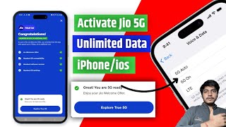 How To Activate Jio 5G Unlimited Data In iPhone  To Enable Jio 5G In iPhone Jio True 5G In iPhone [upl. by Metabel]