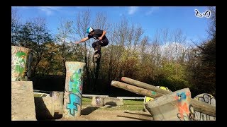 Small Unicycle Trial session in CranGévrier [upl. by Airod]