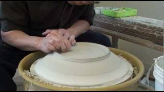 78 Throwing  Making a Shallow Bowl  Deep Platter with HsinChuen Lin [upl. by Laughton]