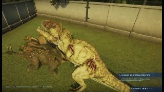 Dr Wus Geheimnisse  Stegoceratops killt Spino amp Giganotosaurus  Jurassic World Evolution 008 [upl. by Thamora53]