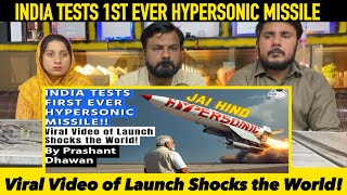 INDIA TESTS FIRST EVER HYPERSONIC MISSILE Viral Video of Launch Shocks the World [upl. by Doerrer]